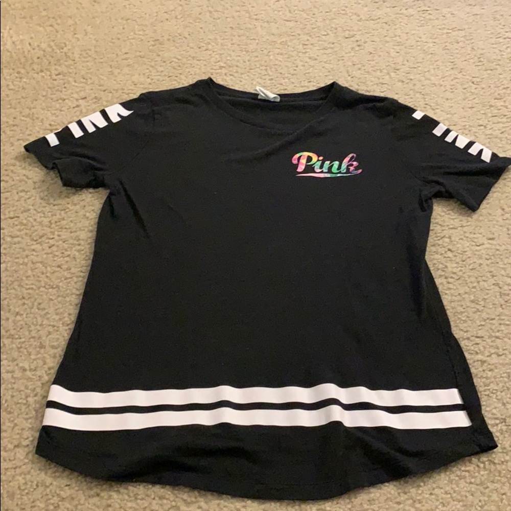 Black Pink shirt.